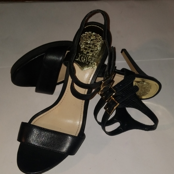 Vince Camuto | Shoes | Black Vince Camuto Strappy Heels | Poshmark